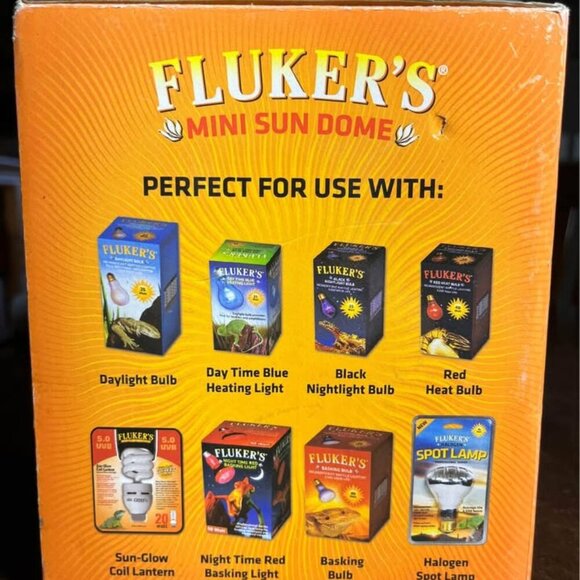 NEW Fluker’s Mini Sun Dome, 100 Watt Max, Polished Aluminum Increases UVB & UVA - Picture 6 of 9